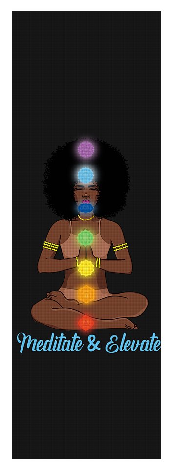 Black Queen Meditate - Yoga Mat